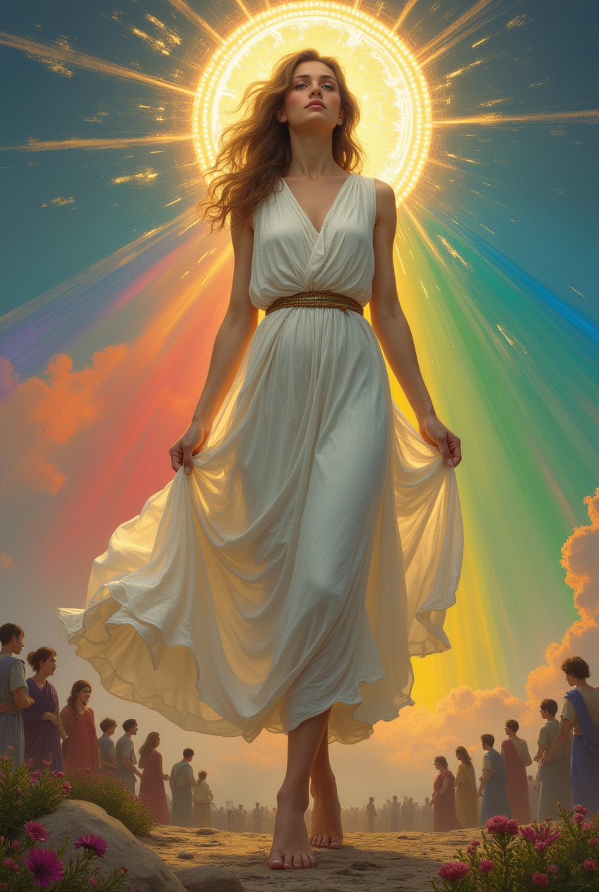 image_of_a_woman_in_a_tunic_with_a_halo_that_illuminates_her_head_barefoot_in_her_white_tunic_with__rnka8f78mp9uv6hy83nt_1